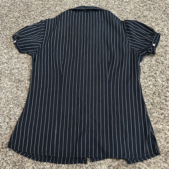 pinstripe button-down shirt - Picture 2 of 3